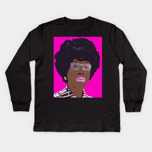 shirley chisholm Kids Long Sleeve T-Shirt